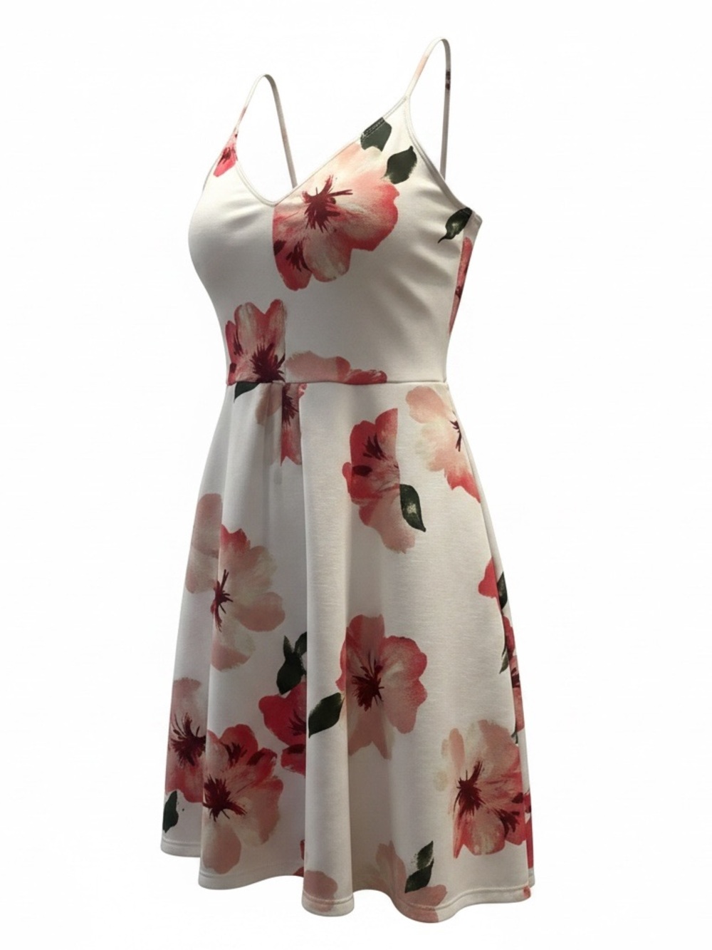 🖤 Soprano Floral Fit & Flare Dress | Romantic Watercolor Print | Medium